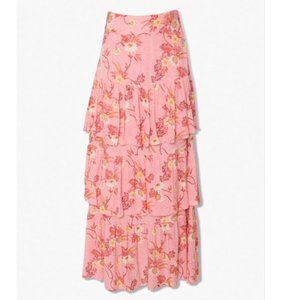 NWT Tiered Floral Maxi Skirt